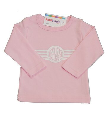 Shirt mini poeper, roze