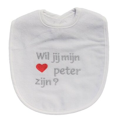 Slab peter zijn, wit/grijs