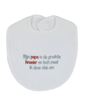 Slab papa grootste knoeier, wit