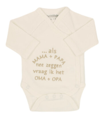 Romper als mama + papa, ecru