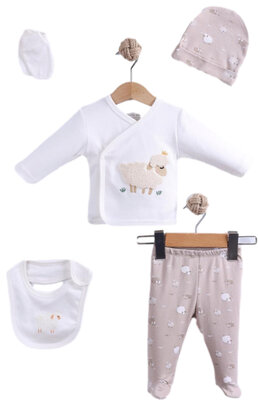 5-dlg giftset schaapje, zand