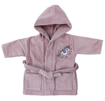 Badjas unicorn, oudroze