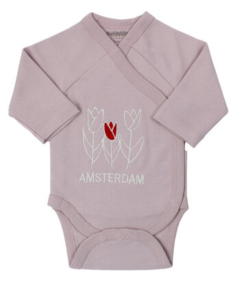 Romper tulp rood Amsterdam, oudroze