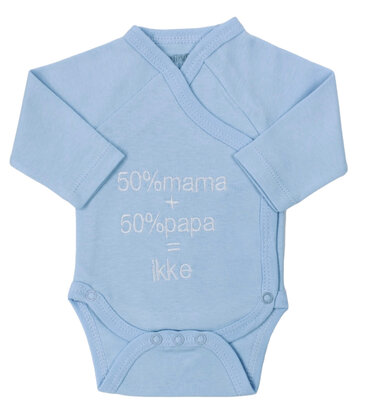 Romper 50% mama, blauw
