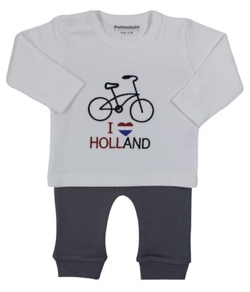2-delig pakje fiets Holland, grijs