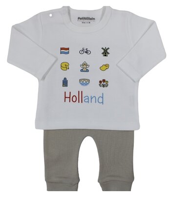 2-delig pakje Holland print, zand