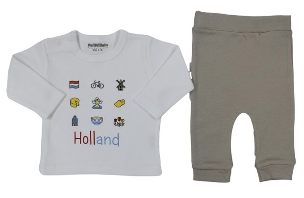 2-delig pakje Holland print, zand