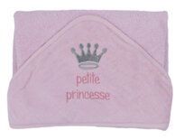 Cape de bain petite princesse, rose