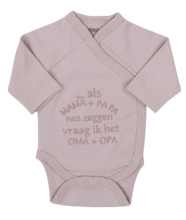 Romper als mam + papa, oudroze