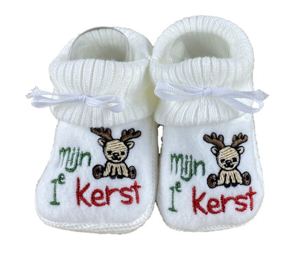 Slofjes mijn 1e kerst, hert