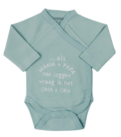 Romper als mama + papa groen