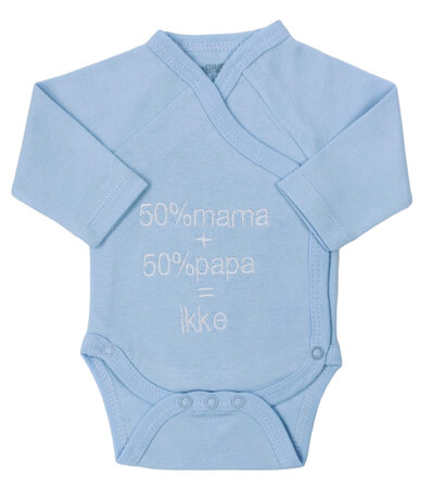 Romper 50% mama, blauw