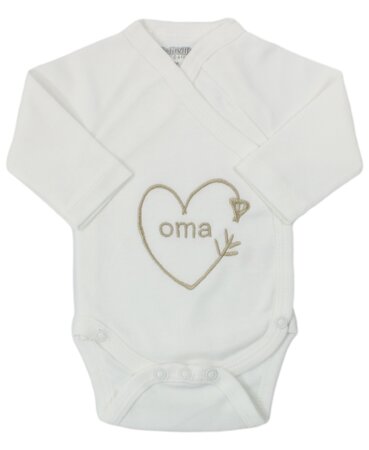 Romper oma pijl, ecru