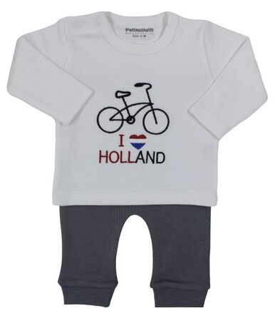 2-delig pakje fiets Holland, grijs