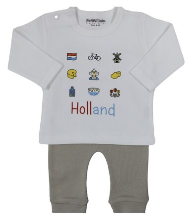 2-delig pakje Holland print, zand