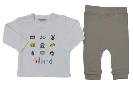 2-delig pakje Holland print, zand